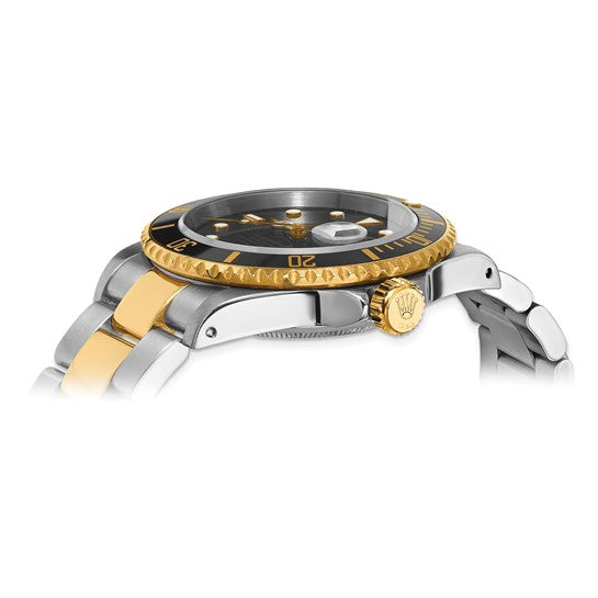 Reloj Rolex Submariner de 40 mm con esfera negra y acero Rolex certificado independiente de segunda mano Swiss Crown™ en EE. UU.