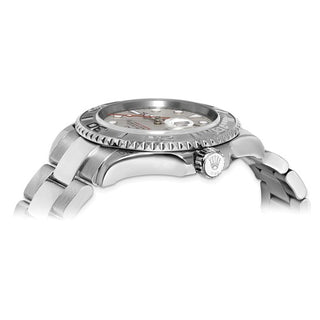 Rolex | Yachtmaster Silver Dial Watch Steel Oyster 40mm   - Pre Owned Independently Certified Swiss Crown