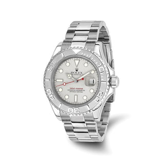 Rolex | Yachtmaster Silver Dial Watch Steel Oyster 40mm   - Pre Owned Independently Certified Swiss Crown