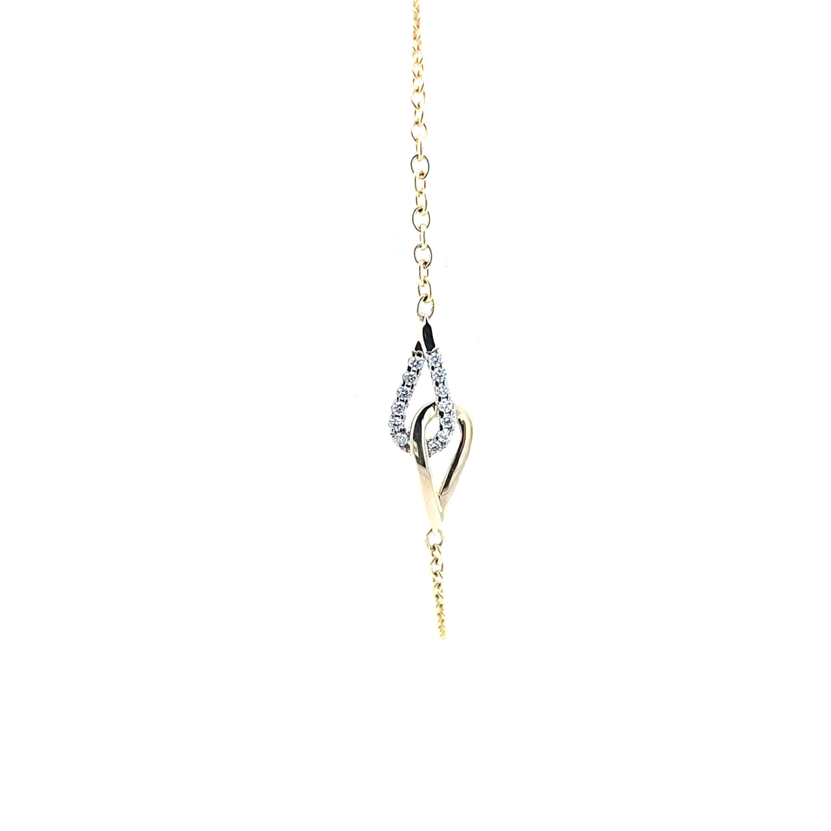 10K Yellow Gold Diamond Bracelet
