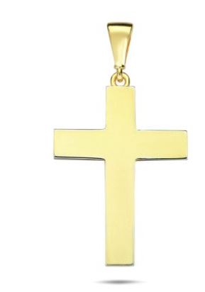 10K Yellow Gold Cross Charm
