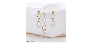 10K Yellow Gold 0.25cttw Diamond Necklace, 18"