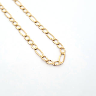 10K Yellow Gold Anklet - Adjustable 9-10"