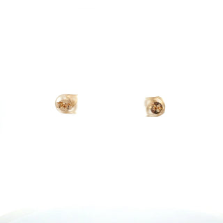 10K Yellow Gold 0.16cttw Diamond Knott Earrings