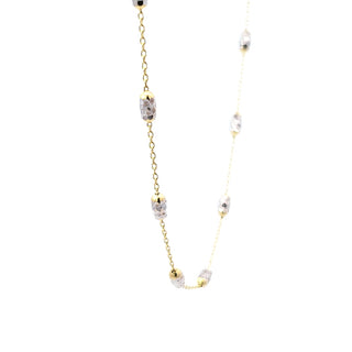 Tobillera de oro de 10 quilates en dos tonos - Ajustable 10"