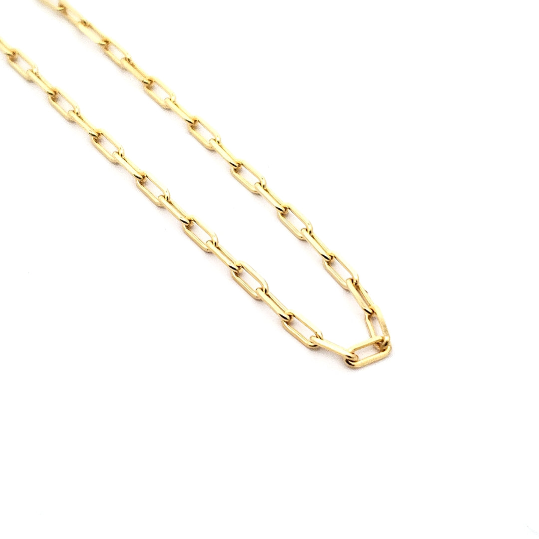 10K Yellow Gold Anklet - Adjustable 9-10&quot;