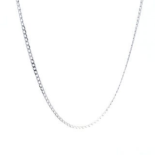 10K White Gold Anklet - Adjustable 9-10"
