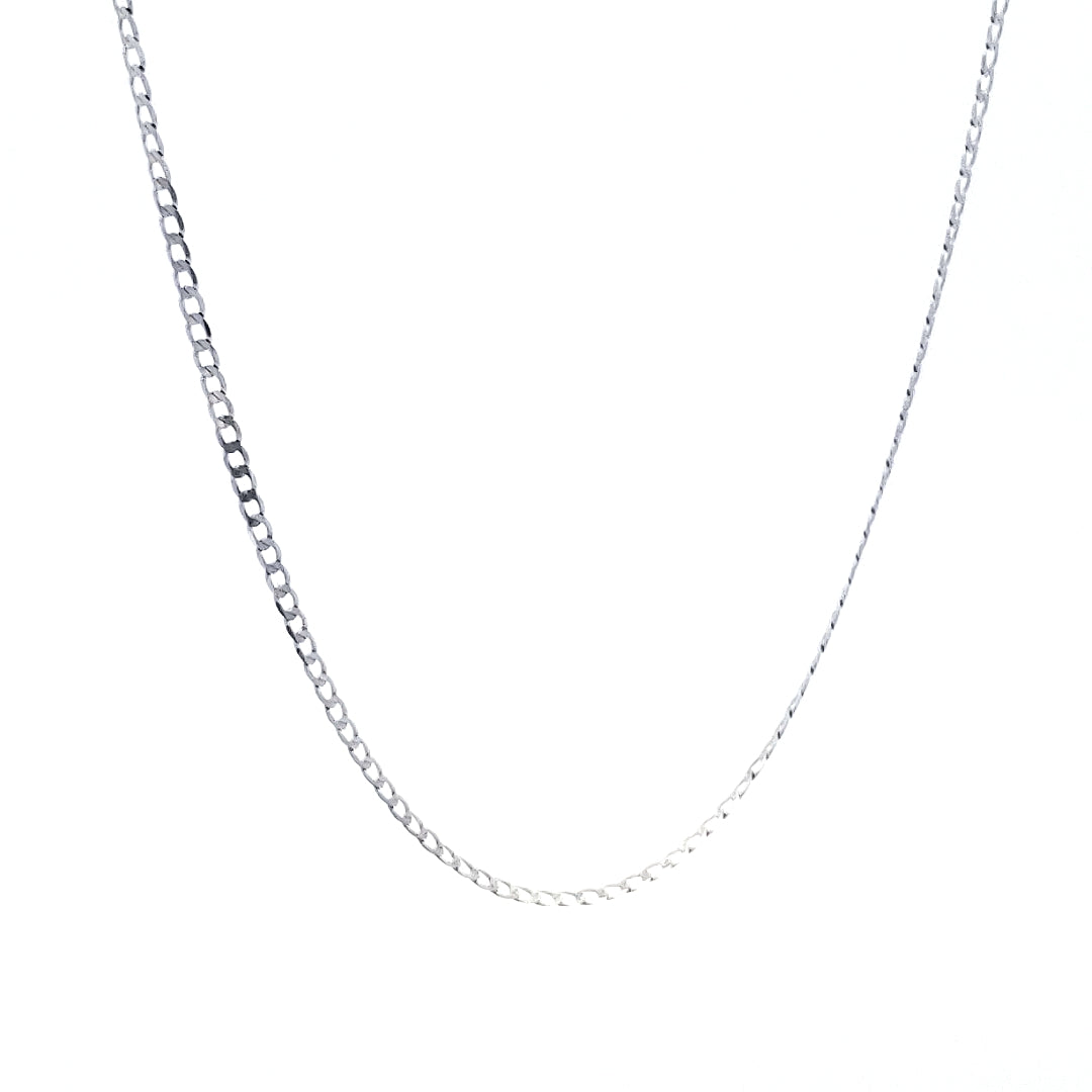 10K White Gold Anklet - Adjustable 9-10&quot;