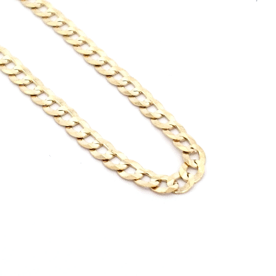 10K Yellow Gold Anklet - Adjustable 9-10&quot;