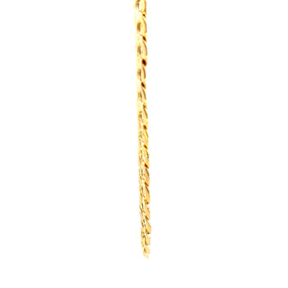 10K Yellow Gold 6.8mm Hollow Curb Chain 22"
