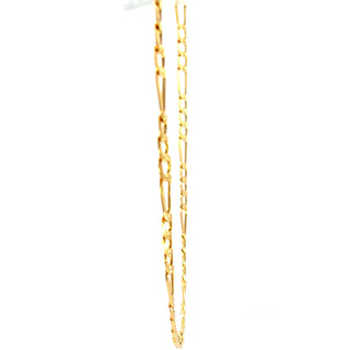 10K Yellow Gold 5.5mm Hollow Figaro Chain 18"