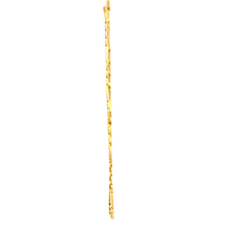 10K Yellow Gold 4.5mm Hollow Figaro Chain 22"
