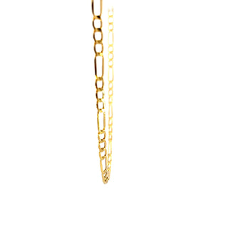 10K Yellow Gold 3.6mm Hollow Figaro Chain 22"