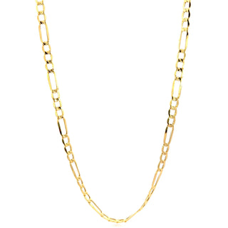 10K Yellow Gold 3.6mm Hollow Figaro Chain 20"
