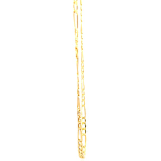 10K Yellow Gold 4.5mm Hollow Figaro Chain 24"