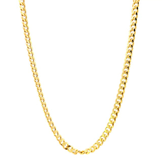 10K Yellow Gold 4.4mm Hollow Miami Cuban Link Chain 22"