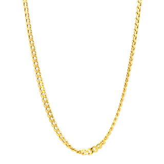 10K Yellow Gold 4.4mm Hollow Miami Cuban Link Chain 22"