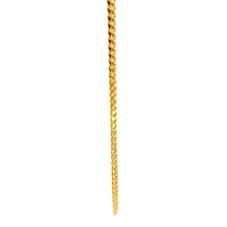 10K Yellow Gold 3.7mm Hollow Miami Cuban Link Chain 20"