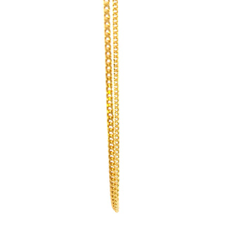 10K Yellow Gold 3.7mm Hollow Miami Cuban Link Chain 20"