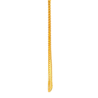10K Yellow Gold 2.2mm Hollow Franco Chain 20"