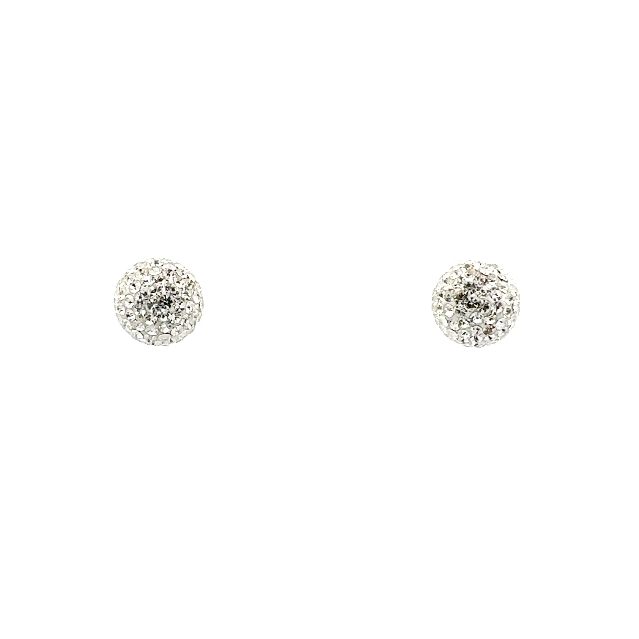 10K Yellow Gold Cubic Zirconia 10mm Earrings