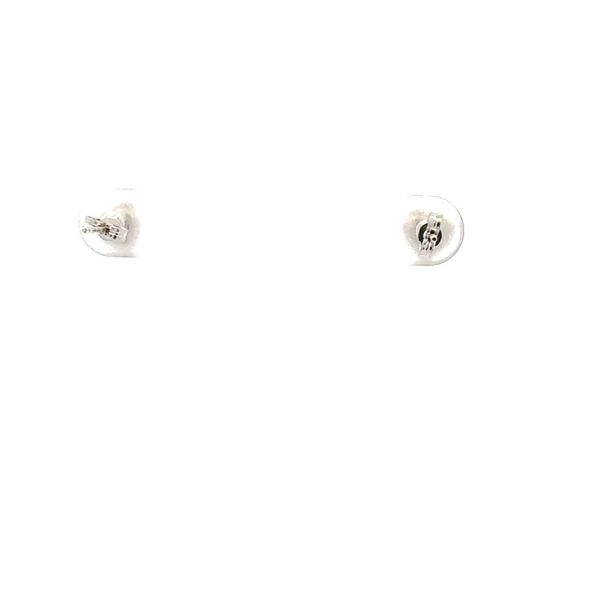 10K Delights White Gold Heart Shaped Stud Earrings