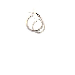 10K White Gold Hoop Earrings