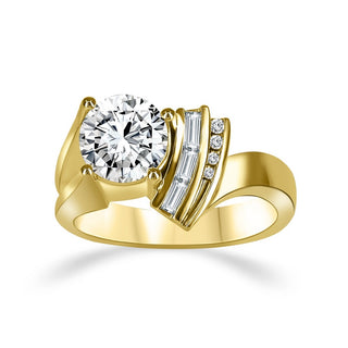 14K Yellow Gold Lab Grown Diamond ring