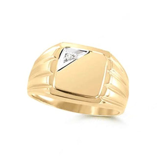10K Yellow Gold Men's Signet Ring