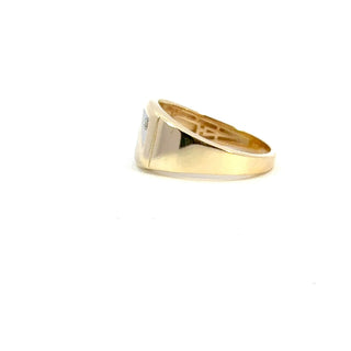 10K Yellow Gold Men's Signet Ring