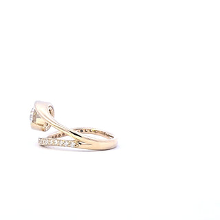 14K Yellow Gold 1.30cttw Lab Grown Diamond Ring