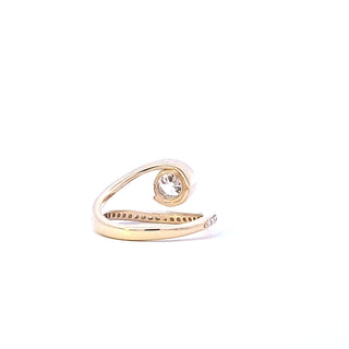 14K Yellow Gold 1.30cttw Lab Grown Diamond Ring