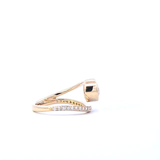 14K Yellow Gold 1.30cttw Lab Grown Diamond Ring