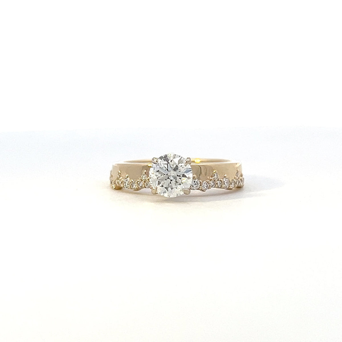 14K Yellow and White Gold 1.29cttw Canadian Diamond Ring