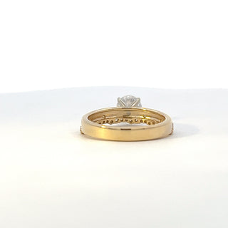 14K Yellow and White Gold 1.29cttw Canadian Diamond Ring