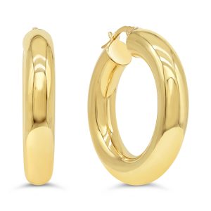 10K Yellow Gold Hoop Earring