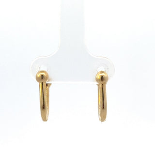 10K Yellow Gold U-shaped Huggies