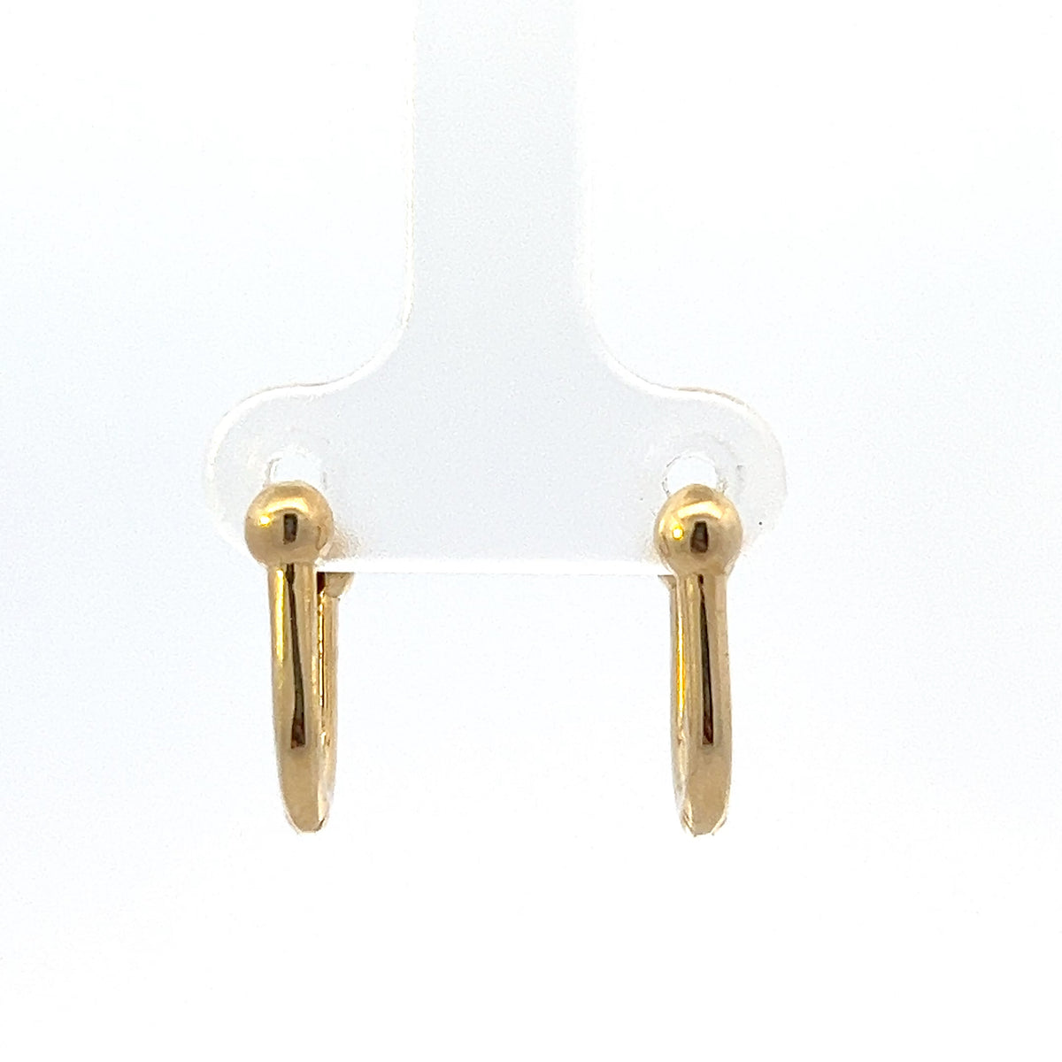 10K Yellow Gold U-shaped Huggies