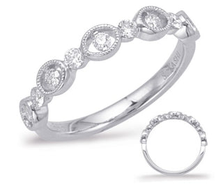 Anillo de diamantes de 0,29 quilates en oro blanco de 14 quilates