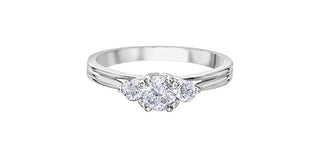 14K  White Gold 0.60cttw Canadian Diamond Engagement Ring