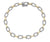 A 14K yellow and white gold diamond bracelet with multiple chain links and diamond embellishments.