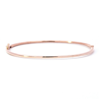 Brazalete de diamantes en oro rosa de 14 quilates