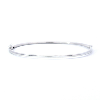 Brazalete de diamantes en oro blanco de 14 quilates