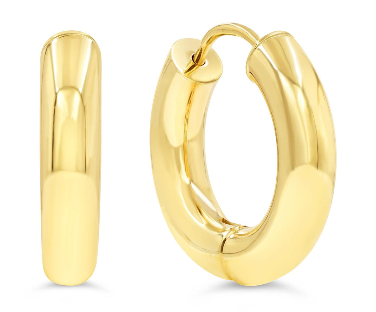 10K Yellow Gold Hoop Earrings