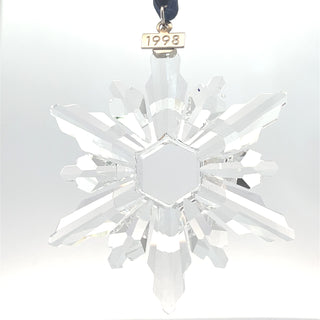 Swarovski 1998 Annual Snowflake Crystal Holiday Ornament - Pre Owned