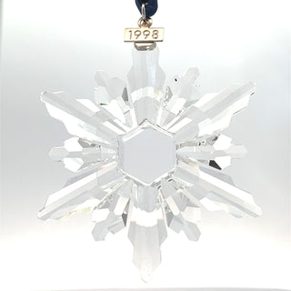 Swarovski 1998 Annual Snowflake Crystal Holiday Ornament - Pre Owned