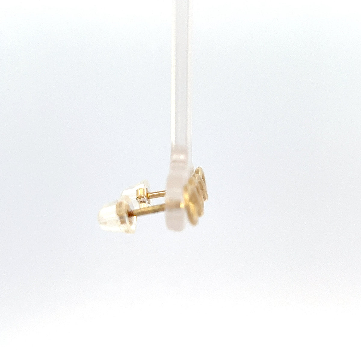 14K Yellow Gold Infinity stud earrings