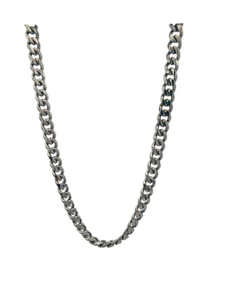Stainless Steel 7mm Curb Chain 24"