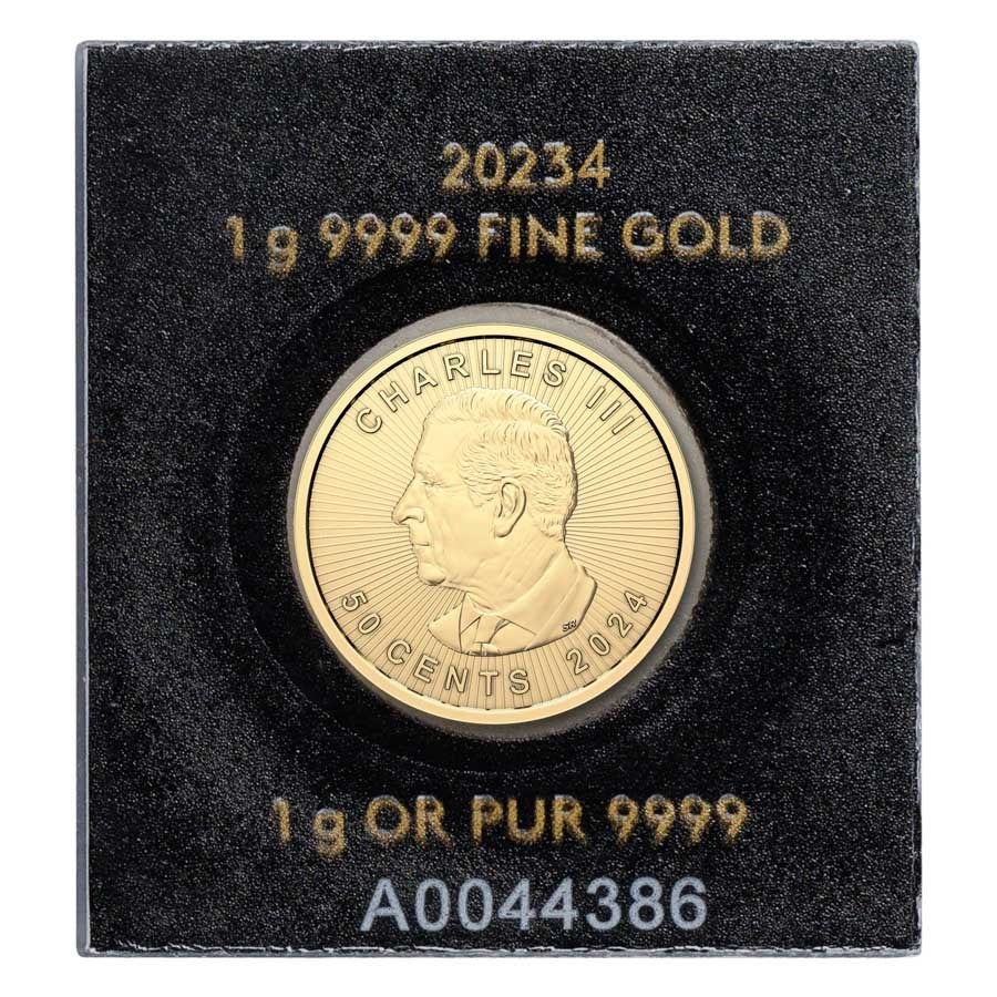 1 gram 2025 Canadian Maple Leaf Gold Coin - Shipping Immediately