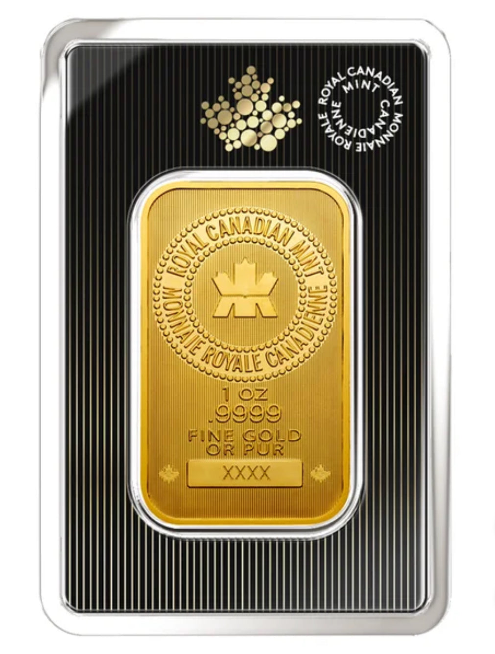 1 oz Royal Canadian Mint-Gold Bar New In Assay